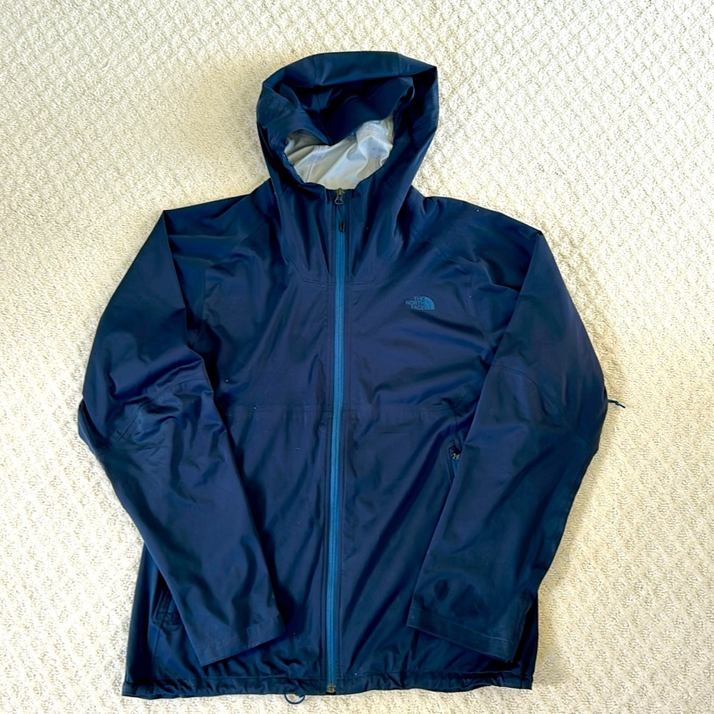 Navy blue North Face wind breaker